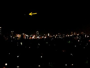 夜景と星 夜景と星